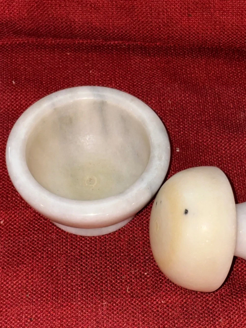Vintage Marble Mortar and Pestle 
